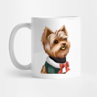 Cute Yorkshire Terrier Drawing Mug